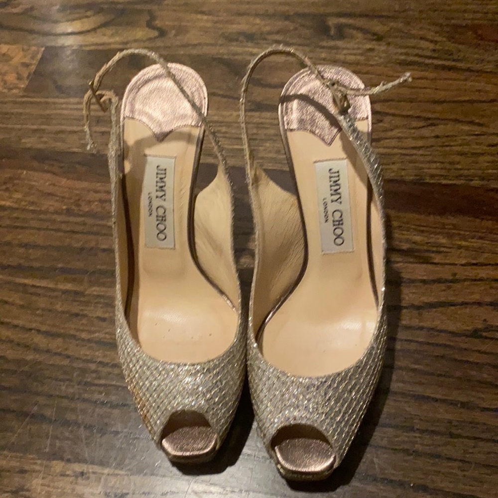 Jimmy choo nova peep toe sandals
